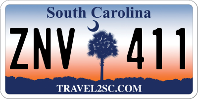 SC license plate ZNV411
