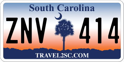 SC license plate ZNV414