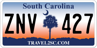 SC license plate ZNV427