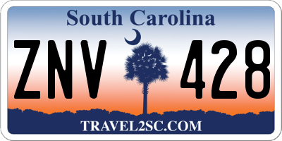 SC license plate ZNV428