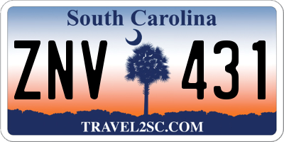 SC license plate ZNV431