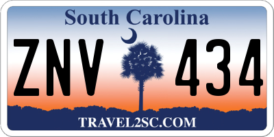 SC license plate ZNV434
