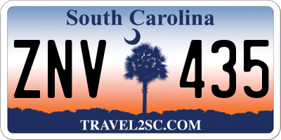 SC license plate ZNV435