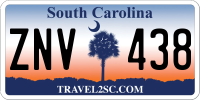 SC license plate ZNV438