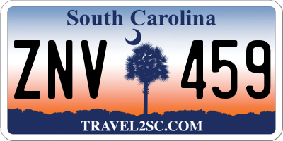 SC license plate ZNV459