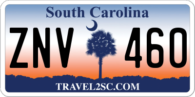 SC license plate ZNV460