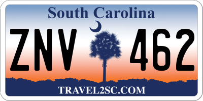 SC license plate ZNV462