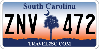 SC license plate ZNV472