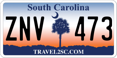 SC license plate ZNV473