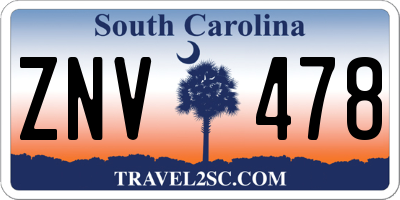SC license plate ZNV478