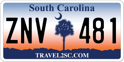 SC license plate ZNV481