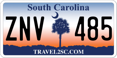 SC license plate ZNV485