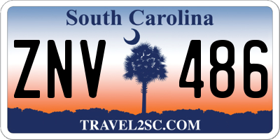 SC license plate ZNV486