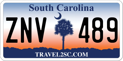 SC license plate ZNV489