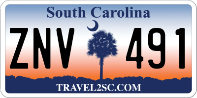 SC license plate ZNV491