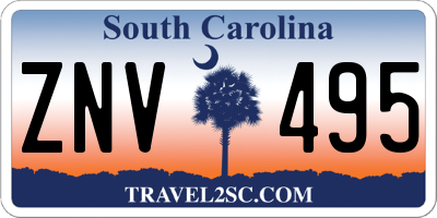 SC license plate ZNV495