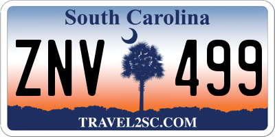 SC license plate ZNV499
