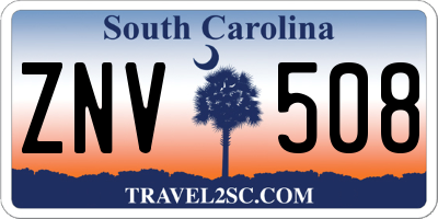 SC license plate ZNV508