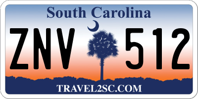 SC license plate ZNV512