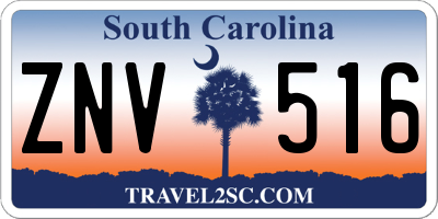 SC license plate ZNV516