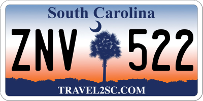 SC license plate ZNV522