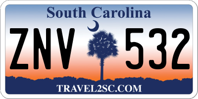 SC license plate ZNV532