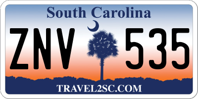 SC license plate ZNV535