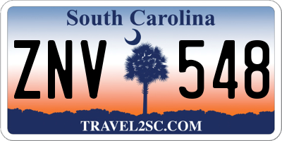 SC license plate ZNV548