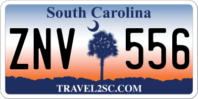SC license plate ZNV556