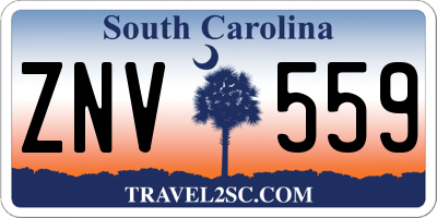 SC license plate ZNV559