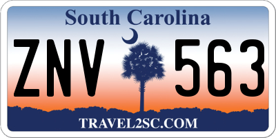 SC license plate ZNV563