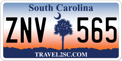 SC license plate ZNV565