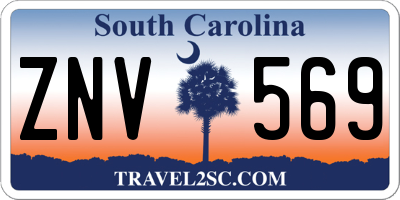 SC license plate ZNV569