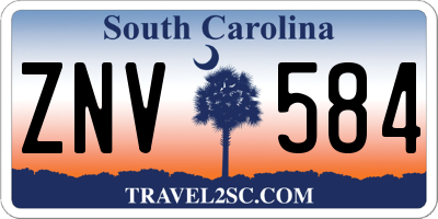 SC license plate ZNV584