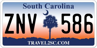 SC license plate ZNV586