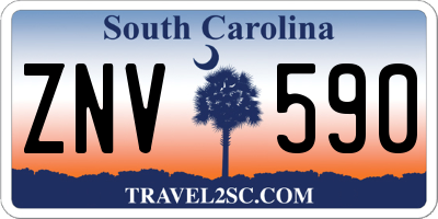 SC license plate ZNV590