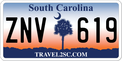 SC license plate ZNV619