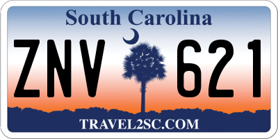 SC license plate ZNV621