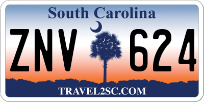 SC license plate ZNV624