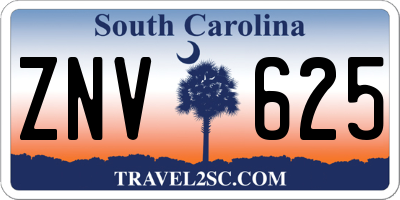 SC license plate ZNV625