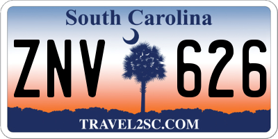 SC license plate ZNV626