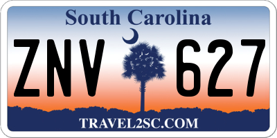SC license plate ZNV627