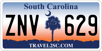 SC license plate ZNV629