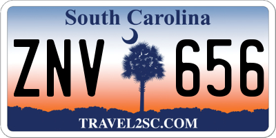 SC license plate ZNV656