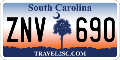 SC license plate ZNV690