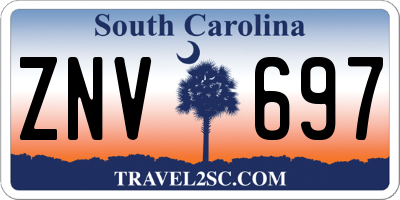 SC license plate ZNV697