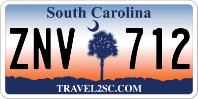 SC license plate ZNV712