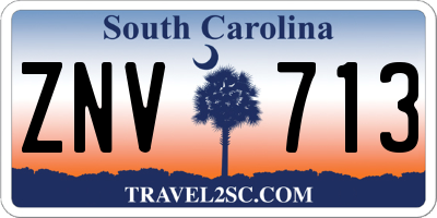 SC license plate ZNV713