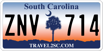 SC license plate ZNV714