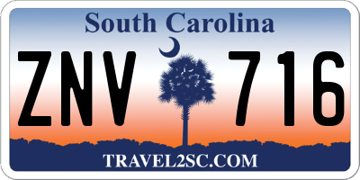 SC license plate ZNV716